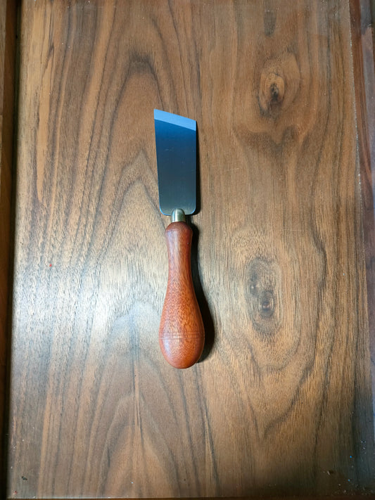 KL Rosewood Oblique straight Skiving Knife